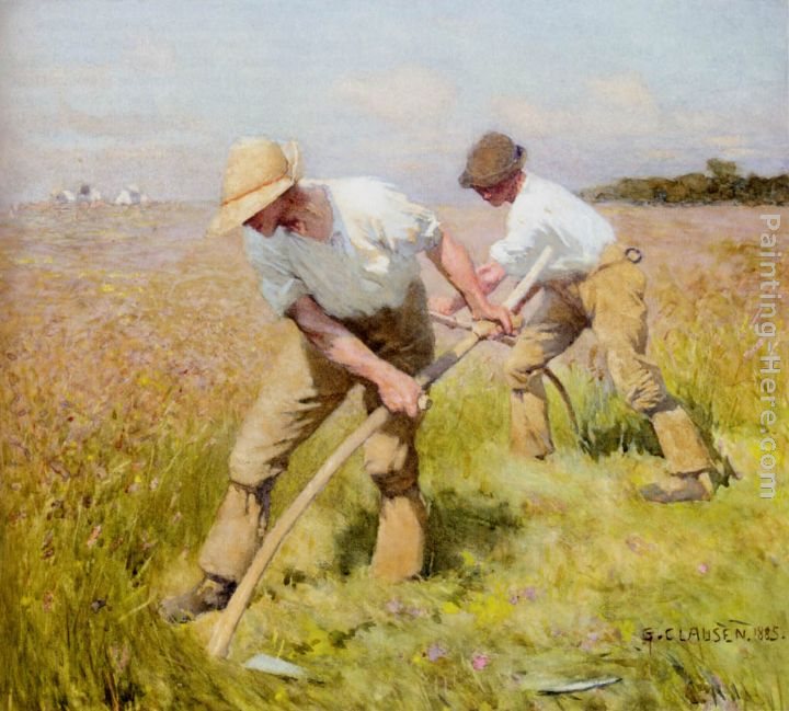 Sir George Clausen The Mowers